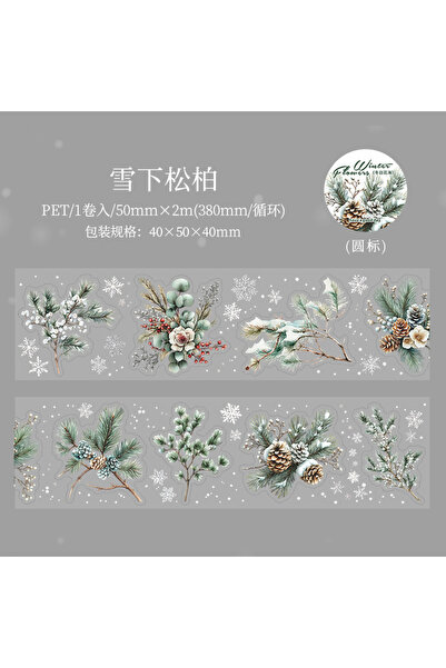 Choice3 عبوة واحدة من شريط لاصق من نوع E Pine ولفة واحدة/لفتين من سلسلة Winte...