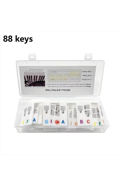 choice2 88 keys Colorful Piano keyboard stickers, suitable for 88/61-key pian...