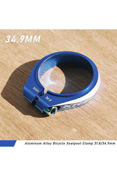Choice 34.9mm Blue KRSEC Aluminum Alloy Bicycle Seatpost Clamp 31.8/34.9mm Se...