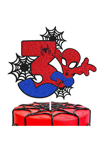 Choice زينة كعكة سبايدرمان - النمط 25، سبايدي وأصدقاؤه، زينة كعكة عيد ميلاد ل...