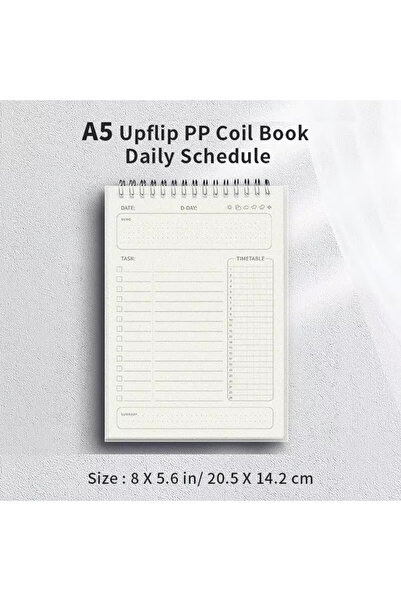 Choice مفكرة حلزونية A5 من بنزي - قطعة واحدة، دفتر ملاحظات A5، جدول أعمال، خط...