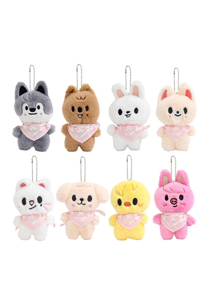 Choice 8PCS-K SKZOO Stray Kids Keychain Idol Same Style Water Scarf Plush Ani...