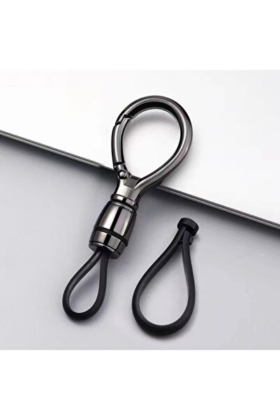 Choice Black - Oval Car Key Chain Pendant Metal Simple Key Chain Men's Waist ...