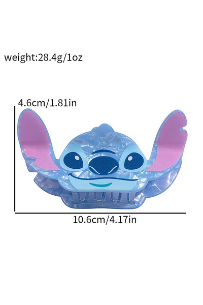 Choice مشبك شعر ستيتش وأنجيل، قطعة واحدة، مشبك شعر كرتوني لطيف من سلسلة ليلو ...