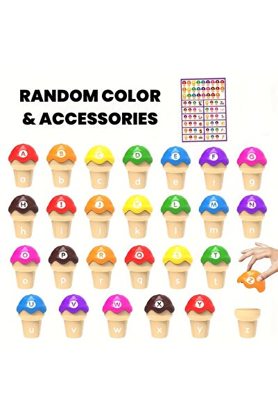 Choice ألعاب تكديس وفرز ألوان الآيس كريم للأطفال، ألعاب تعليمية للأرقام والري...