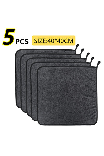 Choice1 40 × 40 × 5 قطع، 40 × 60/40 سم، منشفة غسيل سيارات، 600 غرام/متر مربع،...