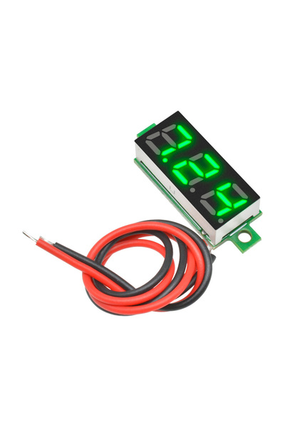 Choice3 مقياس فولتميتر رقمي LED أخضر اللون، 0.28 بوصة، يعمل بتيار مستمر، نطاق...