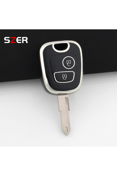 Choice8 Black only case Pink TPU Car Remote Smart Key Case Shell For Peugeot ...