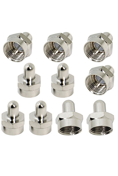 Choice 10 قطع من أحمال طرفية 75 أوم، 10 قطع من أطراف أحمال وهمية من النوع F ذ...