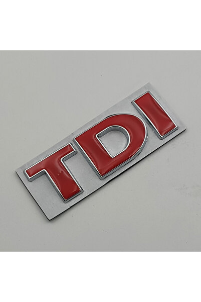 Choice شعار TDI ثلاثي الأبعاد معدني مطلي بالكروم الأحمر، شعار TDI، حروف، ملصق...