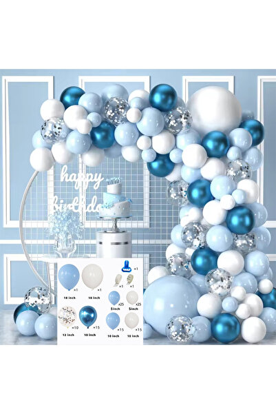 Choice as the picture as the picture Blue Balloon Garland Arch Kit Wedding Bi...