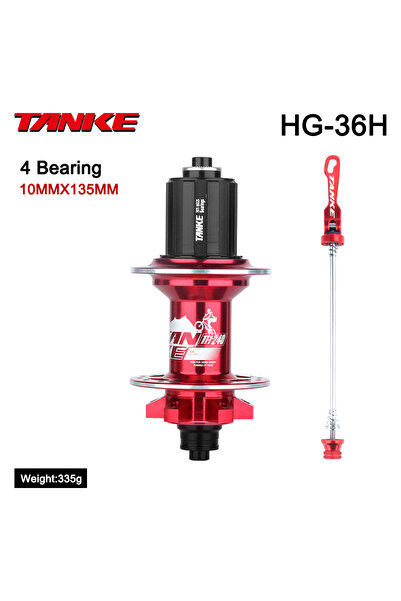 Choice محور خلفي أحمر 36H TANKE MTB 120 Click Hub 6 NBK Bearing أمامي وخلفي 3...