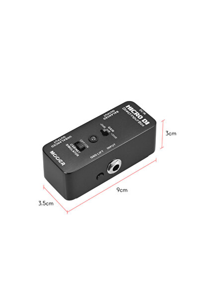 Choice black MOOER MICRO DI Cabinet Simulator DI Box Direct Input Box Pedal F...