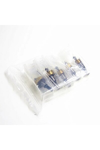 Choice 5PC hole opener 5pc Titanium Plated Serrated Hole Opener Gold Aluminum...