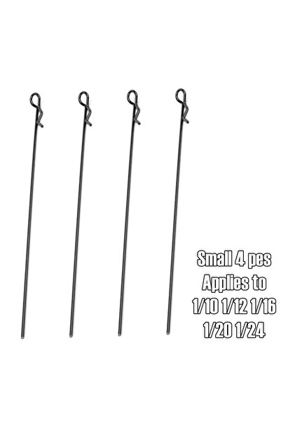 Choice مجموعة مشابك تثبيت هيكل سيارة تحكم عن بعد سوداء مكونة من 4 قطع، بمقاسا...