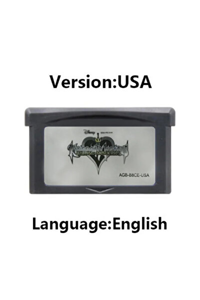 BANDAI بطاقة لعبة Kingdom Hearts Chain of Memories لجهاز Game Boy Advance (نس...