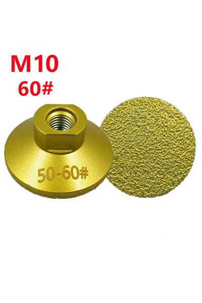 Choice رأس تجليخ مسطح ملحوم بخيط M10-60 M14، 45/60/100#، حجر تلميع كاشط للرخا...