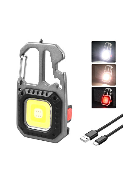 GGBEE مصباح عمل صغير قابل لإعادة الشحن بتقنية COB، مصباح سلسلة مفاتيح، مصباح ...