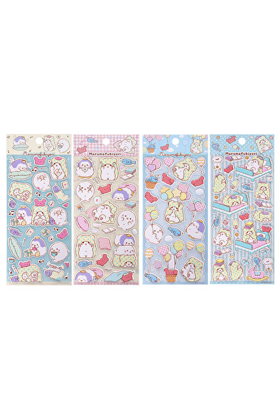Choice random 4pc 4pcs Kawaii Blanket Bear 3d Bubble Stickers Sakura Creative...