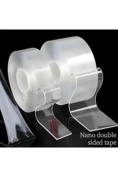 Choice8 شريط لاصق نانو مزدوج الجوانب فائق القوة، شفاف، مقاوم للماء، 10 مم × 1...