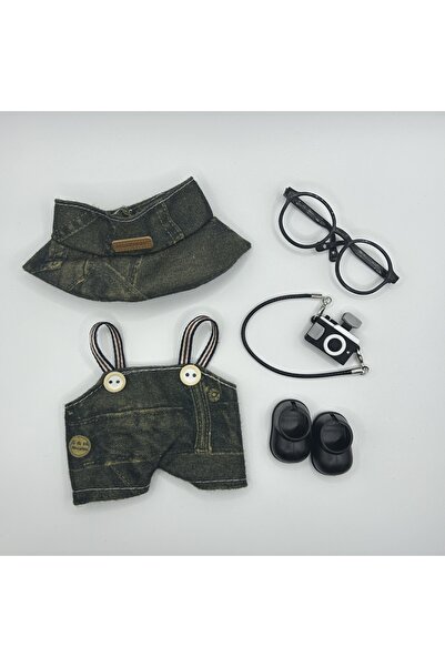 Choice A Labubu denim overalls baby clothes one two three generations Labubu ...