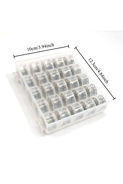Choice 25pcs 25pcs Metal Thorn Spool with Matching Storage Box for Easy Stora...
