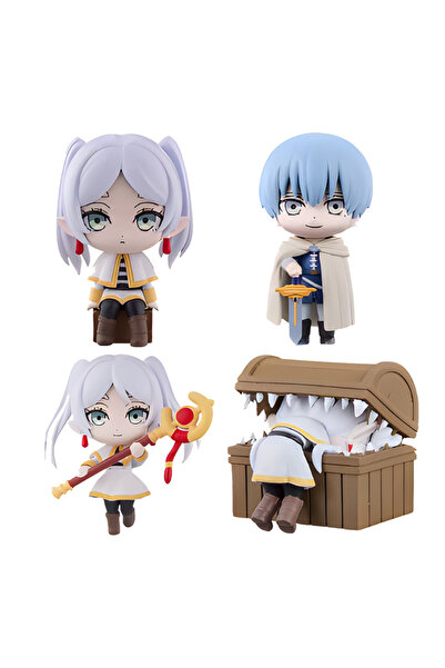 Choice مجموعة بانداي من 4 قطع من شخصيات أنمي "السماء تحتفل بالجنازة"، مجسمات ...