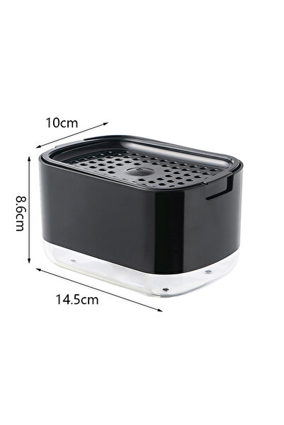 Choice صندوق موزع الصابون الأسود، موزع ضغط، حاوية سائل التنظيف، المطبخ، الحما...