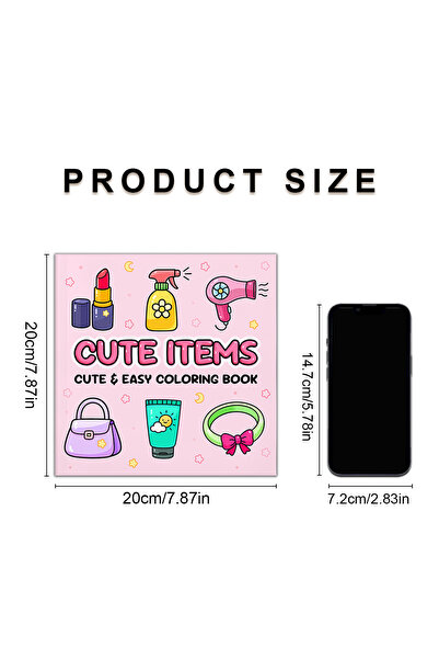 Choice كتاب تلوين YN-024 CUTE ITEMS جذاب وسهل الاستخدام للبالغين والمراهقين، ...