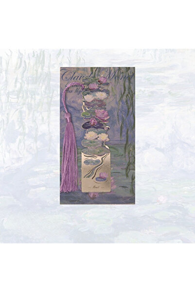 Choice Water lily Floral Painting Hollow Metal Bookmark - Aesthetic Book Page...