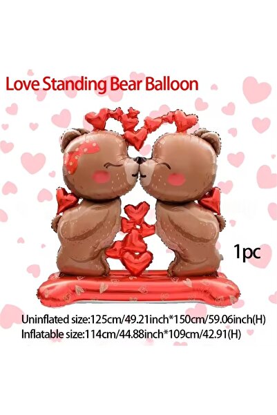 Choice Aluminium film Kiss Love Bear Large Kiss Love Bear Aluminum Film Ballo...