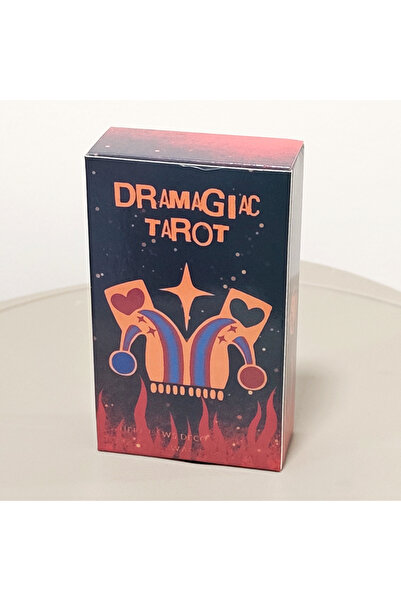 Choice مجموعة أوراق التارو "دراماجياك" إصدار أحمر، 78 ورقة، تصميم رايدر وايت،...