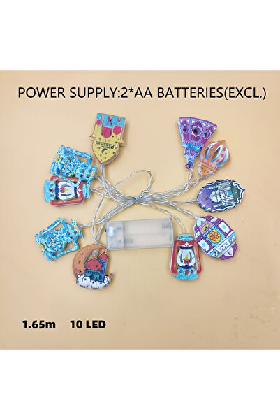 Choice 10LED As Picture 1.65M Battery Operated Ramadan Lights String for Isla...