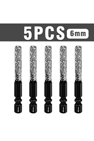 Choice4 5pcs 6mm 5pcs6-12mmHexagonal Shank Dry Ceramic Tile Diamond Drill Bit...