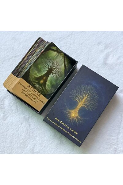 Choice مجموعة أوراق أوراكل الفرنسية D756، أوراق تاروت الشجرة الفرنسية، قراءة ...