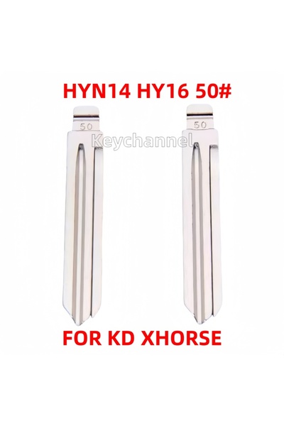 Choice 10pcs HYN14 10pcs Car Flip Key Blade HYN14 HY16 KD Key Blank 50# for H...