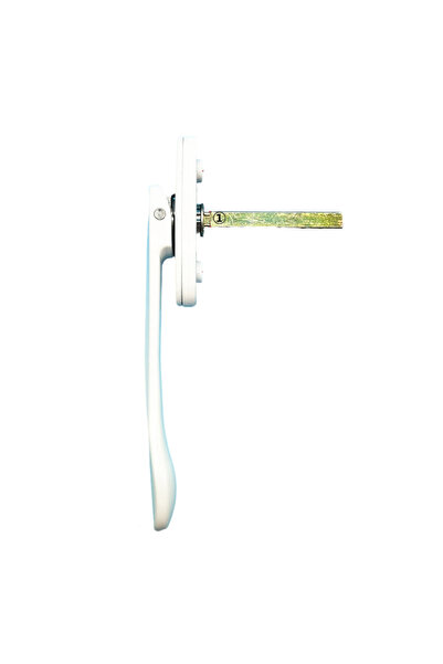 Choice1 مقبض نافذة مفصلية من سبائك الألومنيوم، أبيض اللون، قطعة واحدة، بتصميم...