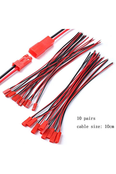 Choice 10pairs JST 10CM 10 pairs of JST plug connectors, 2-pin male and femal...
