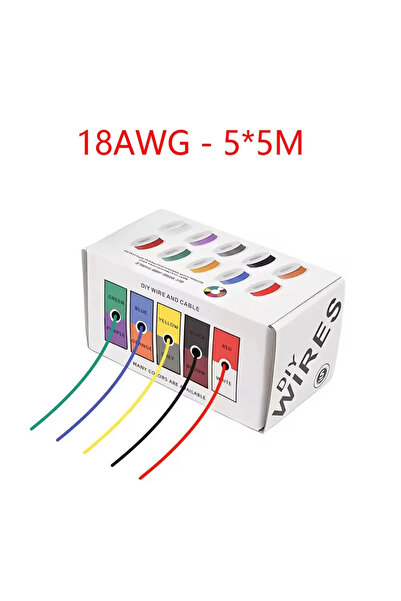 Choice3 سلك توصيل مرن مقاوم للحرارة من السيليكون الناعم 18AWG بطول 25 متر، 30...