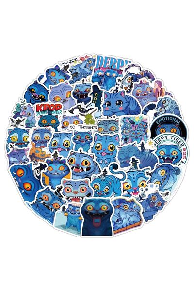 Choice 50 قطعة أو 50/100 قطعة من ملصقات قطط كرتونية عالية الدقة لتزيين علبة ا...