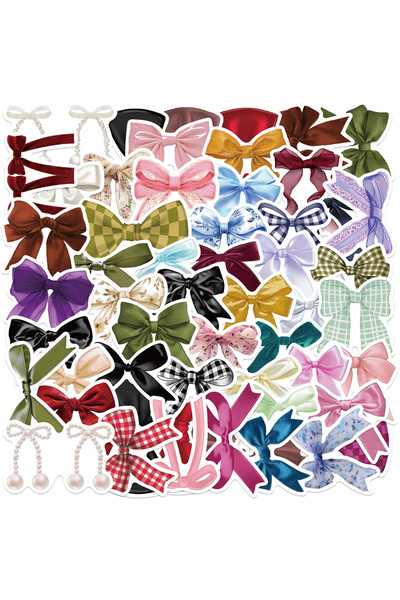 Choice ١٠ قطع، ١٠/٣٠/٥٠ قطعة، ملصقات فيونكات كرتونية لطيفة، زينة جرافيتي، ملص...