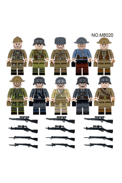 Choice M8020 بناء عسكري عبر الحدود M8020 دمية سوداء لعبة تجميع جزيئات صغيرة ح...