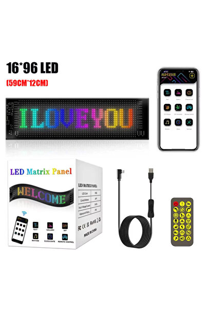 Choice 16X96LED Programmable led sign LED Matrix Pixel Panel Display Screen F...