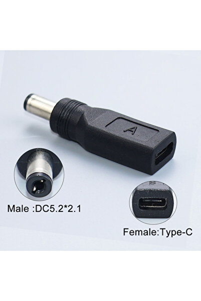 Choice C JCD 1PC DC Plug 5.5x2.1mm to Type-C Miro USB Power Supply Connector ...