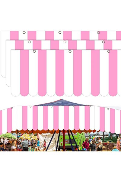 Choice pink 3 Pcs Carnival Awning Decorations Tent Circus Hanging Decorations...