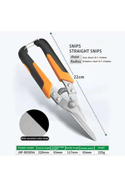 Choice1 B Stainless Steel Scissors Professional Tin Snips for Cutting PVC Pip...