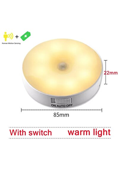 Choice مصباح ليلي LED لاسلكي مغناطيسي قابل لإعادة الشحن عبر منفذ USB، يعمل بخ...