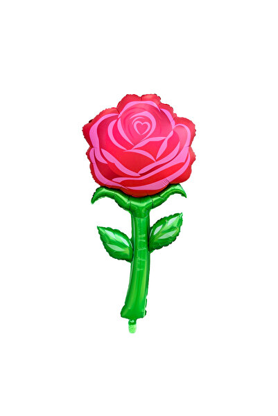 Choice بالون واحد من رقائق الألومنيوم على شكل وردة كبيرة مقاس 53 بوصة، مناسب ...