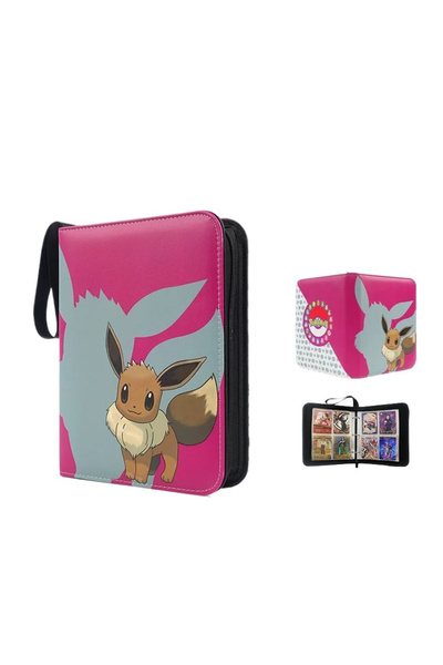 BANDAI Four-grid cardless Style 4 Pokemon Card Anime Figure Card Storage Bag ...