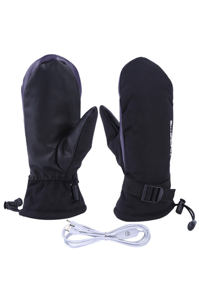 APWIKOGER Black Small Electric Heating Gloves USB Charging Electric Heated Gl...